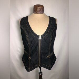 Women’s Denim Vest. Size large. 
Like new